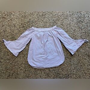 Beach Lunch Lounge off the shoulder top 3/4 sleeve size small